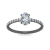 Load image into Gallery viewer, hidden-halo-eternity-oval-diamond-engagement-ring-in-black-gold-FD9168OVRANGLE3-NL-BG