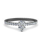 Load image into Gallery viewer, hidden-halo-eternity-pear-diamond-engagement-ring-in-black-gold-FD9168PERANGLE3-NL-BG
