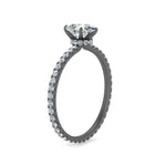 Load image into Gallery viewer, hidden-halo-eternity-pear-diamond-engagement-ring-in-black-gold-FD9168PERANGLE3-NL-BG
