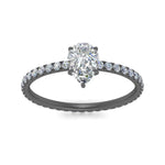 Load image into Gallery viewer, hidden-halo-eternity-pear-diamond-engagement-ring-in-black-gold-FD9168PERANGLE3-NL-BG
