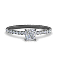 Thumbnail 86 - hidden-halo-eternity-princess-cut-diamond-engagement-ring-in-black-gold-FD9168PRRANGLE3-NL-BG