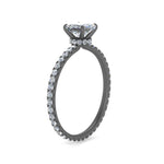 Load image into Gallery viewer, hidden-halo-eternity-princess-cut-diamond-engagement-ring-in-black-gold-FD9168PRRANGLE3-NL-BG
