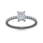 Load image into Gallery viewer, hidden-halo-eternity-radiant-diamond-engagement-ring-in-black-gold-FD9168RARANGLE3-NL-BG
