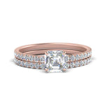 Load image into Gallery viewer, hidden-halo-half-way-asscher-cut-diamond-wedding-ring-set-in-FD9168ASANGLE3-NL-RG
