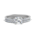 Thumbnail 2 - hidden-halo-half-way-asscher-cut-diamond-wedding-ring-set-in-FD9168ASANGLE3-NL-WG