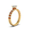 Thumbnail 44 - hidden-halo-half-way-asscher-cut-diamond-wedding-ring-set-with-orange-sapphire-in-FD9168ASGSAORANGLE3-NL-YG