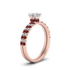 Load image into Gallery viewer, hidden-halo-half-way-asscher-cut-diamond-wedding-ring-set-with-ruby-in-FD9168ASGRUDRANGLE3-NL-RG