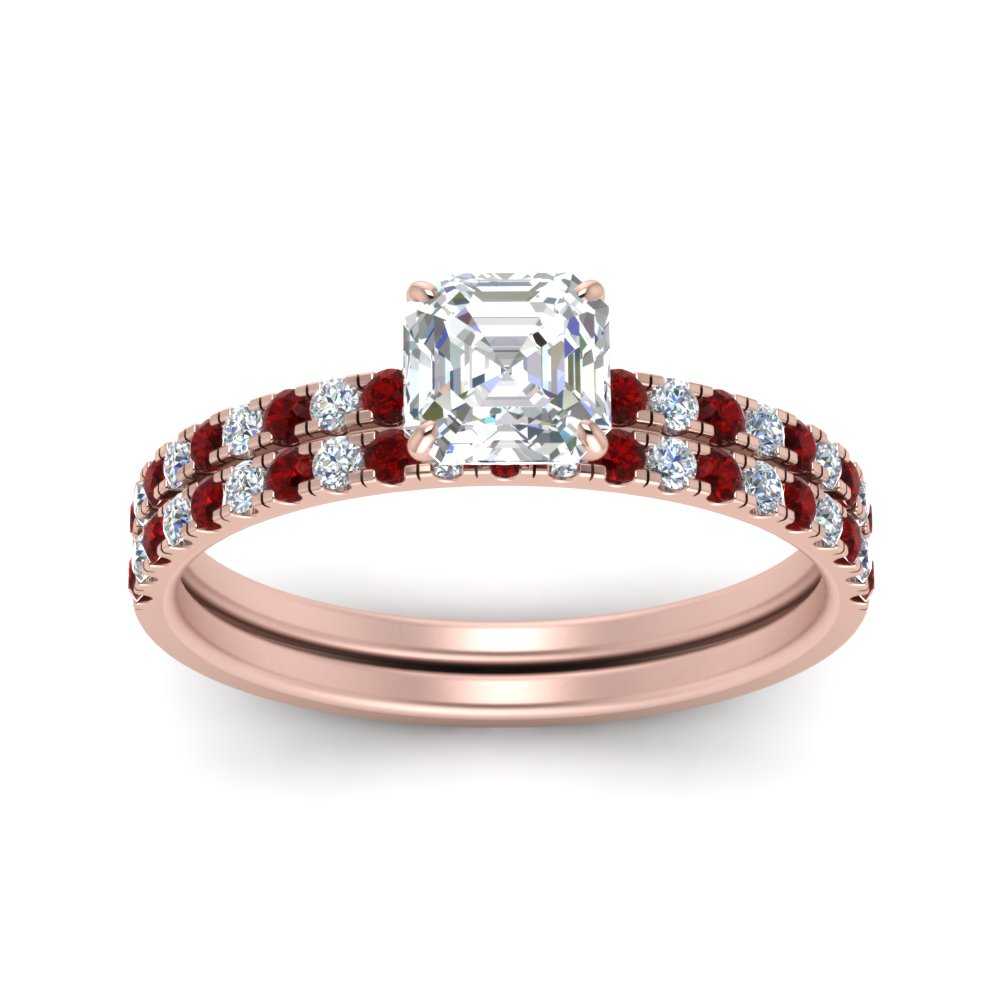hidden-halo-half-way-asscher-cut-diamond-wedding-ring-set-with-ruby-in-FD9168ASGRUDRANGLE3-NL-RG