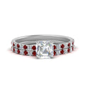 Thumbnail 18 - hidden-halo-half-way-asscher-cut-diamond-wedding-ring-set-with-ruby-in-FD9168ASGRUDRANGLE3-NL-WG