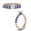 Load image into Gallery viewer, hidden-halo-half-way-asscher-cut-diamond-wedding-ring-set-with-sapphire-in-FD9168ASGSABLANGLE3-NL-RG