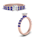 Load image into Gallery viewer, hidden-halo-half-way-asscher-cut-diamond-wedding-ring-set-with-sapphire-in-FD9168ASGSABLANGLE3-NL-RG
