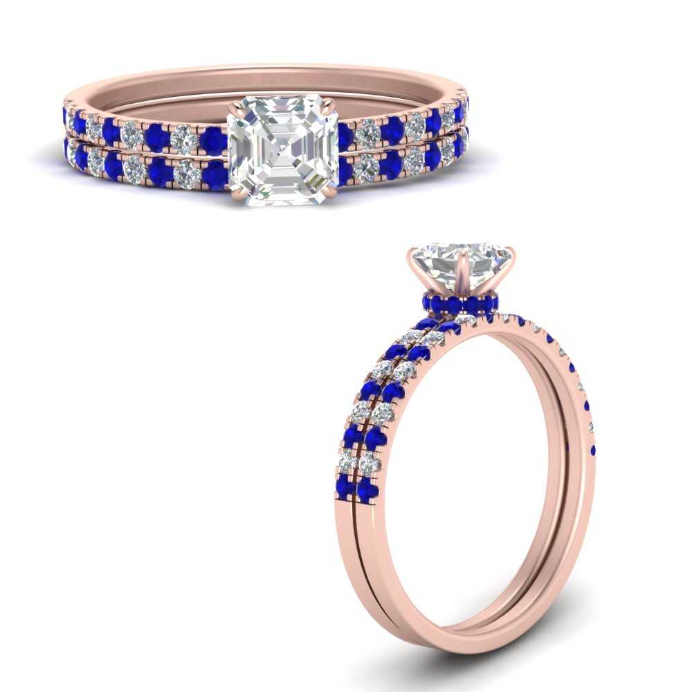 hidden-halo-half-way-asscher-cut-diamond-wedding-ring-set-with-sapphire-in-FD9168ASGSABLANGLE3-NL-RG
