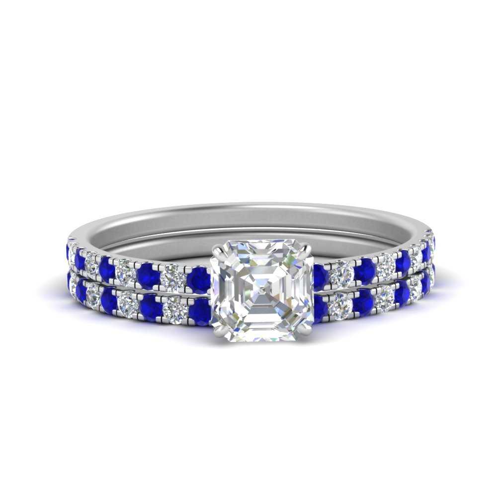 hidden-halo-half-way-asscher-cut-diamond-wedding-ring-set-with-sapphire-in-FD9168ASGSABLANGLE3-NL-WG