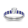 Load image into Gallery viewer, hidden-halo-half-way-asscher-cut-diamond-wedding-ring-set-with-sapphire-in-FD9168ASGSABLANGLE3-NL-WG