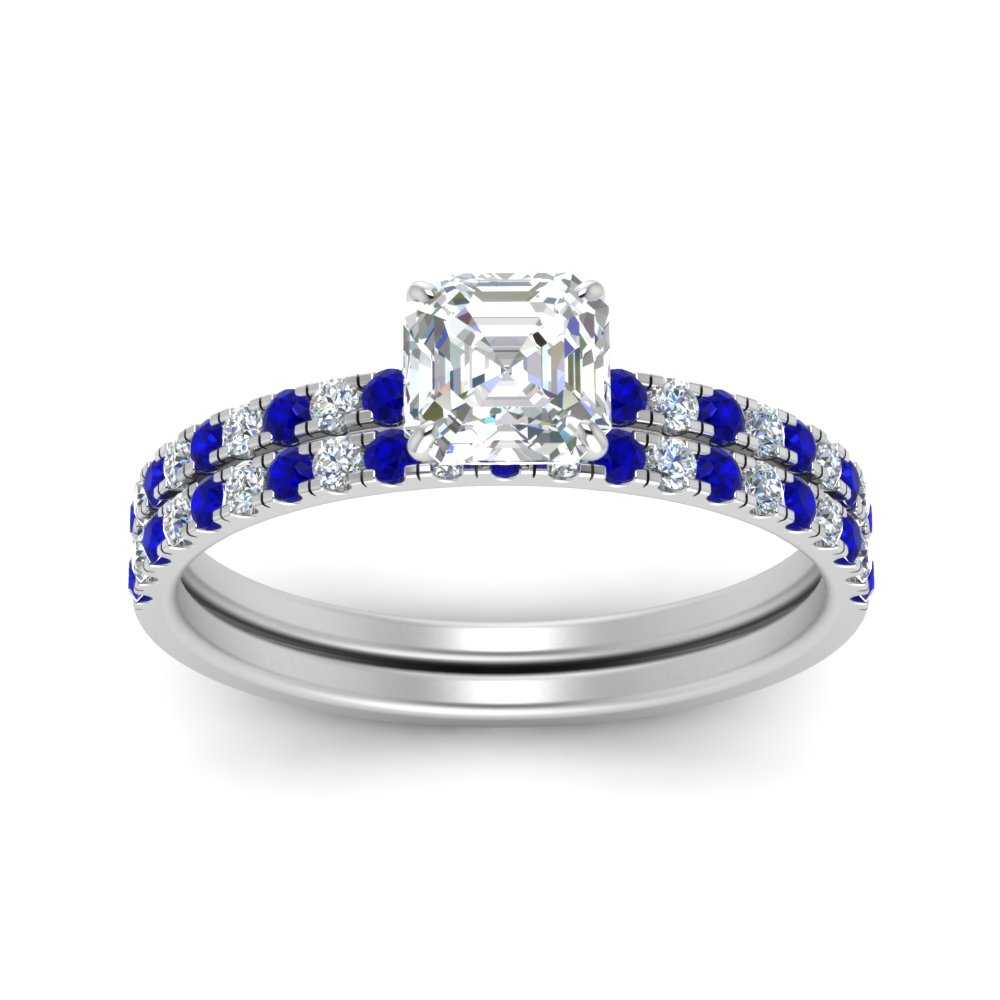 hidden-halo-half-way-asscher-cut-diamond-wedding-ring-set-with-sapphire-in-FD9168ASGSABLANGLE3-NL-WG