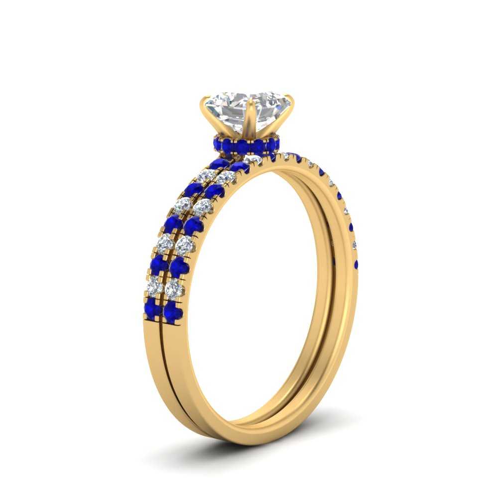 hidden-halo-half-way-asscher-cut-diamond-wedding-ring-set-with-sapphire-in-FD9168ASGSABLANGLE3-NL-YG