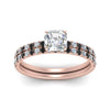 Load image into Gallery viewer, hidden-halo-half-way-asscher-cut-wedding-ring-set-with-black-diamond-in-FD9168ASGBLACKANGLE3-NL-RG