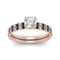 Thumbnail 83 - hidden-halo-half-way-asscher-cut-wedding-ring-set-with-black-diamond-in-FD9168ASGBLACKANGLE3-NL-RG