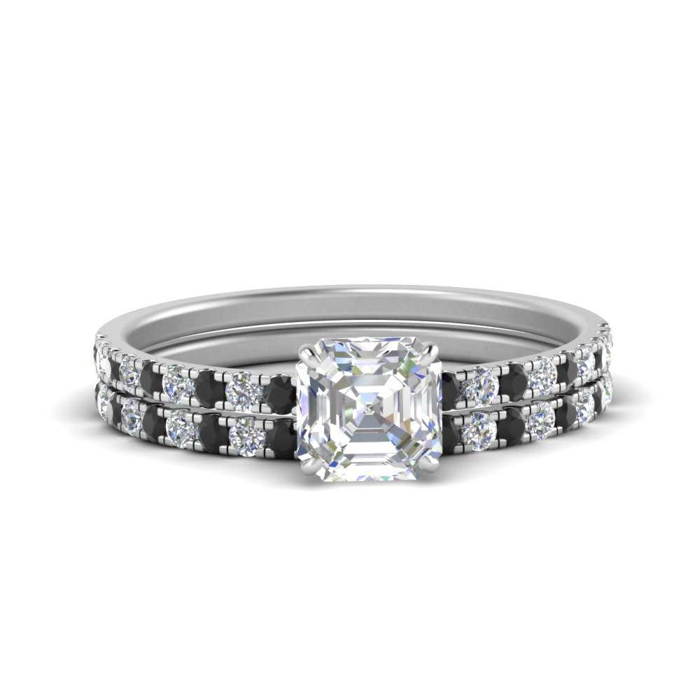 hidden-halo-half-way-asscher-cut-wedding-ring-set-with-black-diamond-in-FD9168ASGBLACKANGLE3-NL-WG