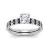 Load image into Gallery viewer, hidden-halo-half-way-asscher-cut-wedding-ring-set-with-black-diamond-in-FD9168ASGBLACKANGLE3-NL-WG