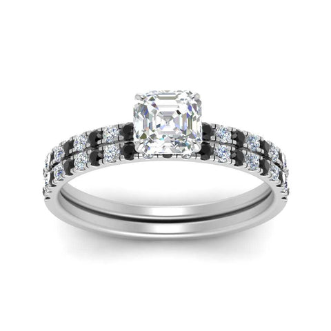 hidden-halo-half-way-asscher-cut-wedding-ring-set-with-black-diamond-in-FD9168ASGBLACKANGLE3-NL-WG