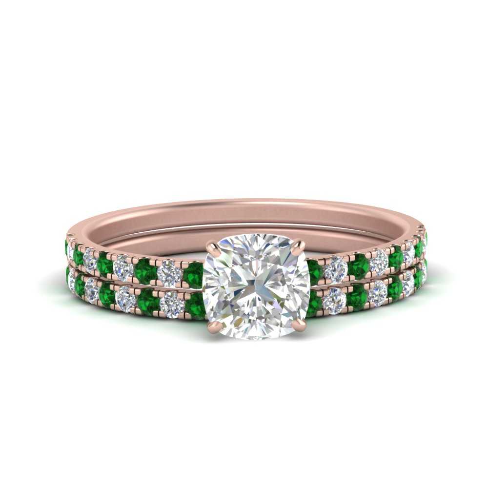 hidden-halo-half-way-cushion-cut-diamond-wedding-ring-set-with-emerald-in-FD9168CUGEMGRANGLE3-NL-RG