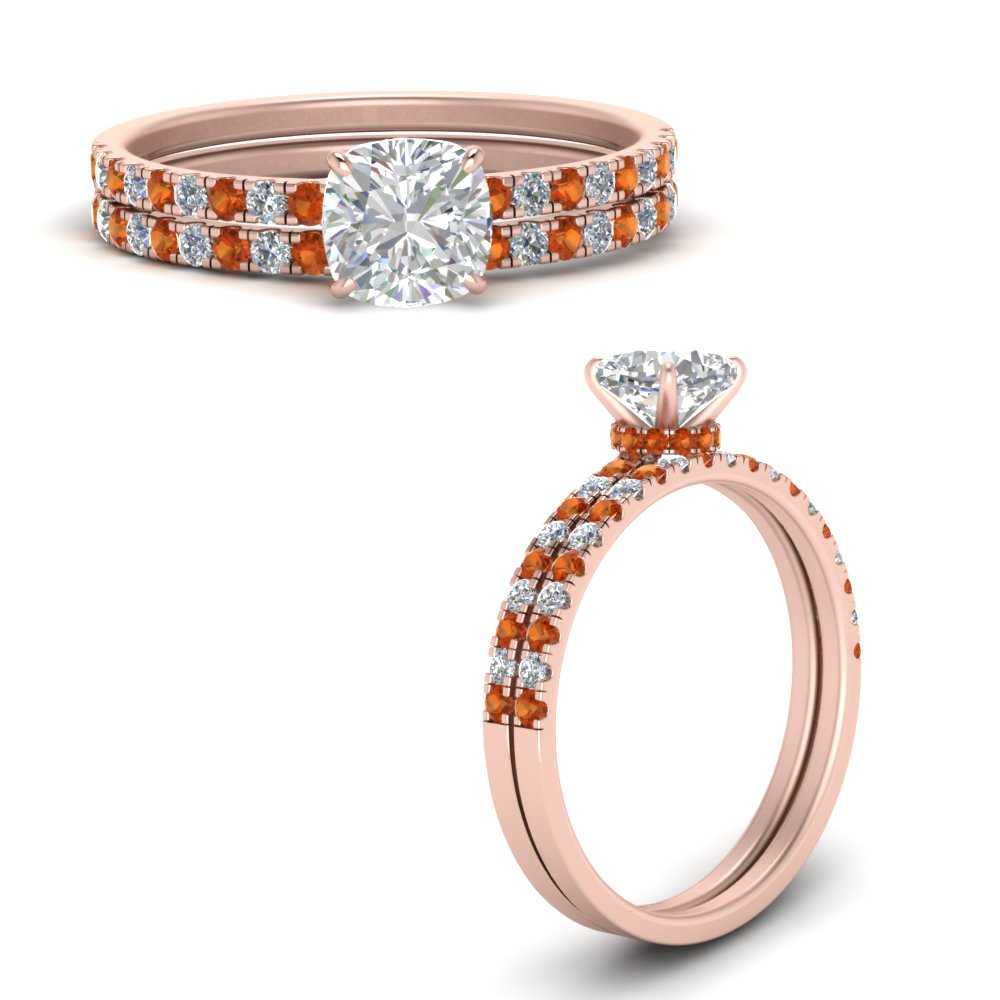 hidden-halo-half-way-cushion-cut-diamond-wedding-ring-set-with-orange-sapphire-in-FD9168CUGSAORANGLE3-NL-RG