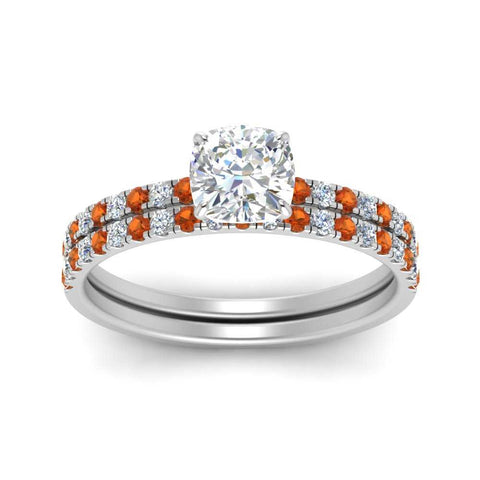 hidden-halo-half-way-cushion-cut-diamond-wedding-ring-set-with-orange-sapphire-in-FD9168CUGSAORANGLE3-NL-WG
