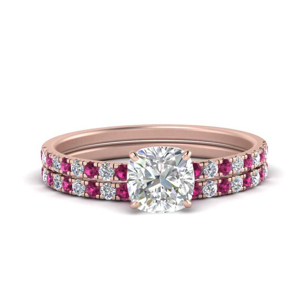 hidden-halo-half-way-cushion-cut-diamond-wedding-ring-set-with-pink-sapphire-in-FD9168CUGSADRPIANGLE3-NL-RG