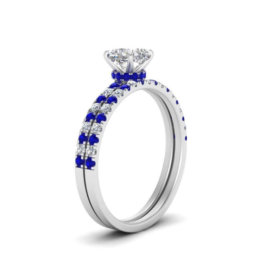 hidden-halo-half-way-cushion-cut-diamond-wedding-ring-set-with-sapphire-in-FD9168CUGSABLANGLE3-NL-WG