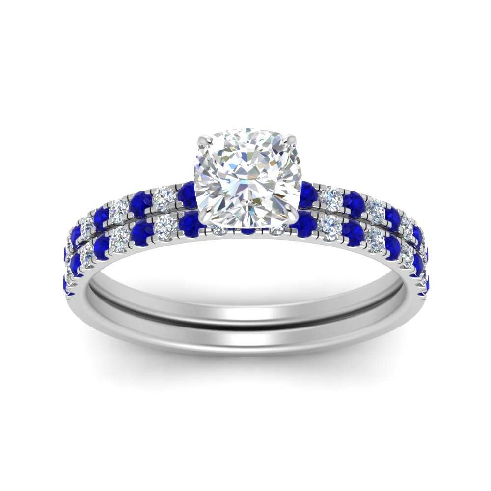 hidden-halo-half-way-cushion-cut-diamond-wedding-ring-set-with-sapphire-in-FD9168CUGSABLANGLE3-NL-WG