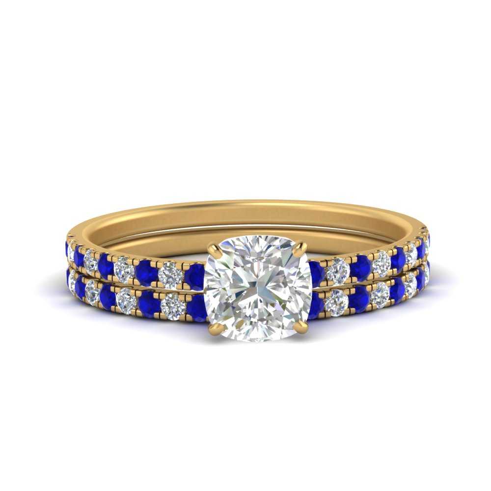 hidden-halo-half-way-cushion-cut-diamond-wedding-ring-set-with-sapphire-in-FD9168CUGSABLANGLE3-NL-YG