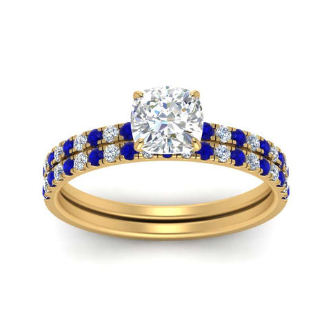 hidden-halo-half-way-cushion-cut-diamond-wedding-ring-set-with-sapphire-in-FD9168CUGSABLANGLE3-NL-YG