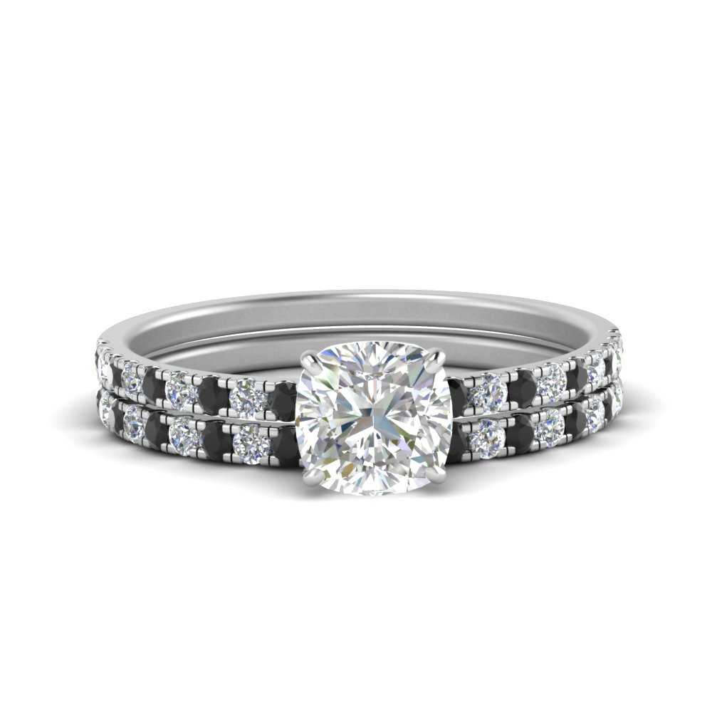 hidden-halo-half-way-cushion-cut-wedding-ring-set-with-black-diamond-in-FD9168CUGBLACKANGLE3-NL-WG