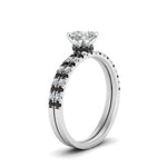 Load image into Gallery viewer, hidden-halo-half-way-cushion-cut-wedding-ring-set-with-black-diamond-in-FD9168CUGBLACKANGLE3-NL-WG
