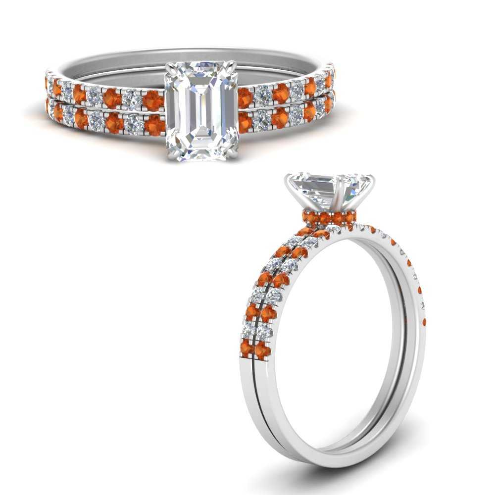 hidden-halo-half-way-emerald-cut-diamond-wedding-ring-set-with-orange-sapphire-in-FD9168EMGSAORANGLE3-NL-WG