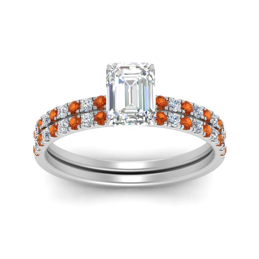 hidden-halo-half-way-emerald-cut-diamond-wedding-ring-set-with-orange-sapphire-in-FD9168EMGSAORANGLE3-NL-WG