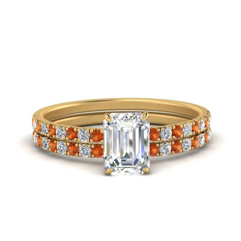 hidden-halo-half-way-emerald-cut-diamond-wedding-ring-set-with-orange-sapphire-in-FD9168EMGSAORANGLE3-NL-YG