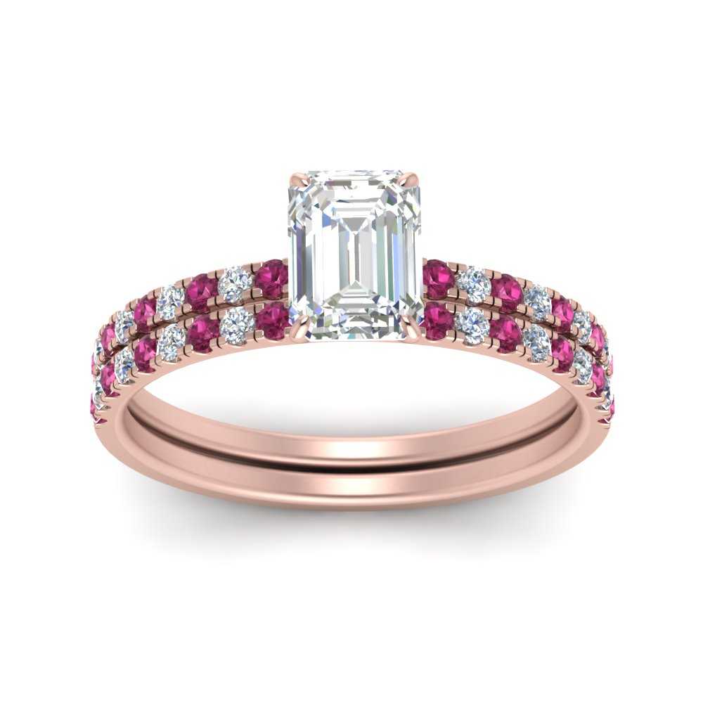hidden-halo-half-way-emerald-cut-diamond-wedding-ring-set-with-pink-sapphire-in-FD9168EMGSADRPIANGLE3-NL-RG