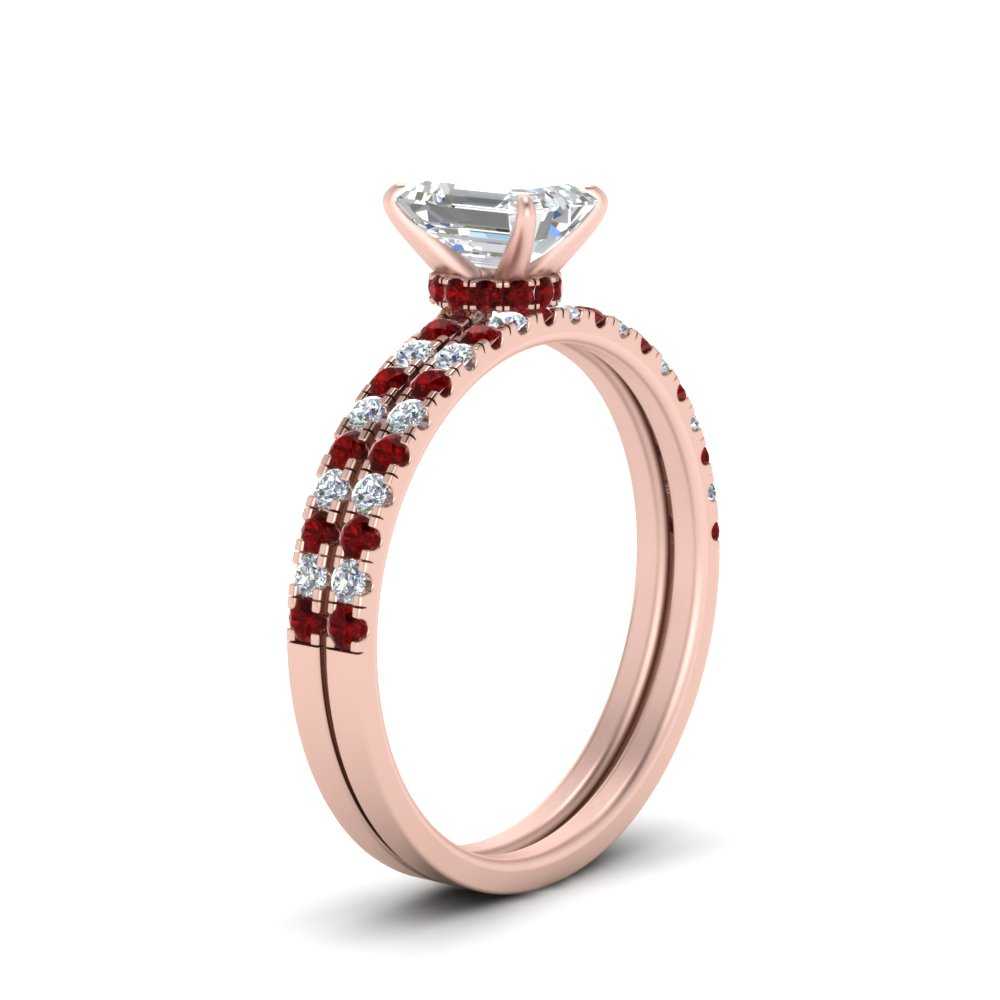 hidden-halo-half-way-emerald-cut-diamond-wedding-ring-set-with-ruby-in-FD9168EMGRUDRANGLE3-NL-RG