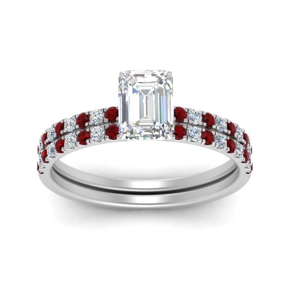 hidden-halo-half-way-emerald-cut-diamond-wedding-ring-set-with-ruby-in-FD9168EMGRUDRANGLE3-NL-WG