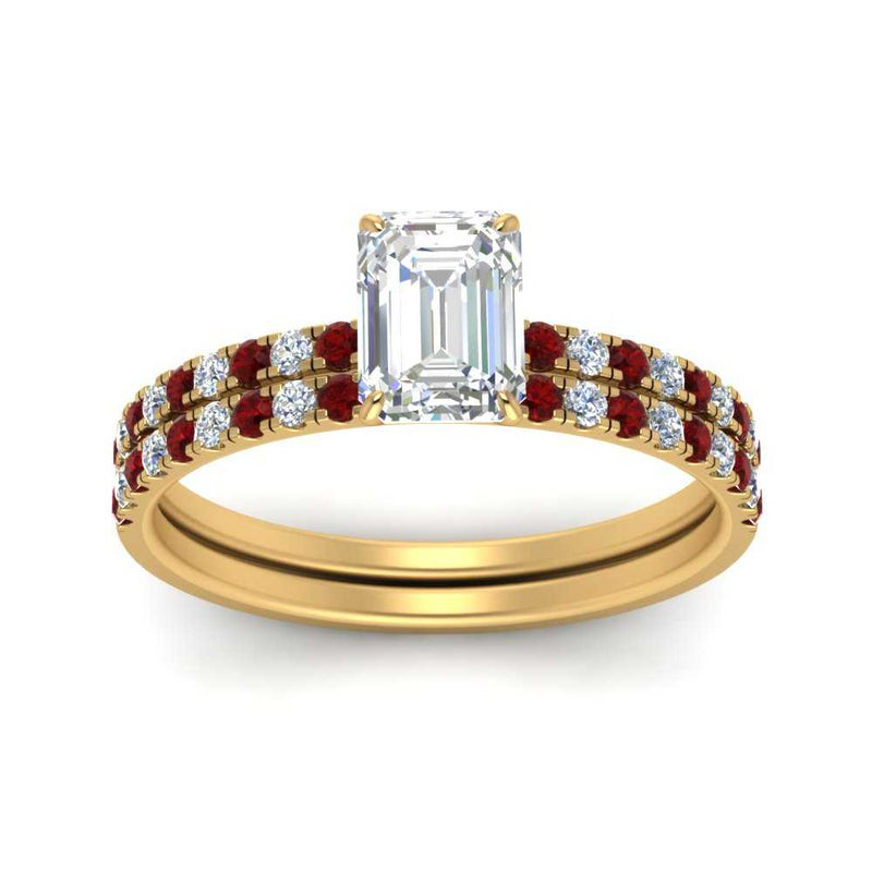 hidden-halo-half-way-emerald-cut-diamond-wedding-ring-set-with-ruby-in-FD9168EMGRUDRANGLE3-NL-YG