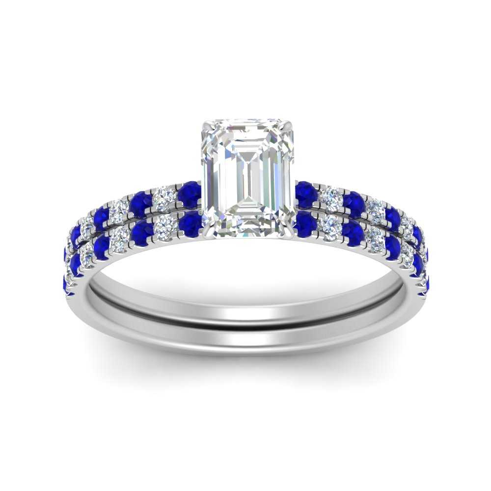 hidden-halo-half-way-emerald-cut-diamond-wedding-ring-set-with-sapphire-in-FD9168EMGSABLANGLE3-NL-WG