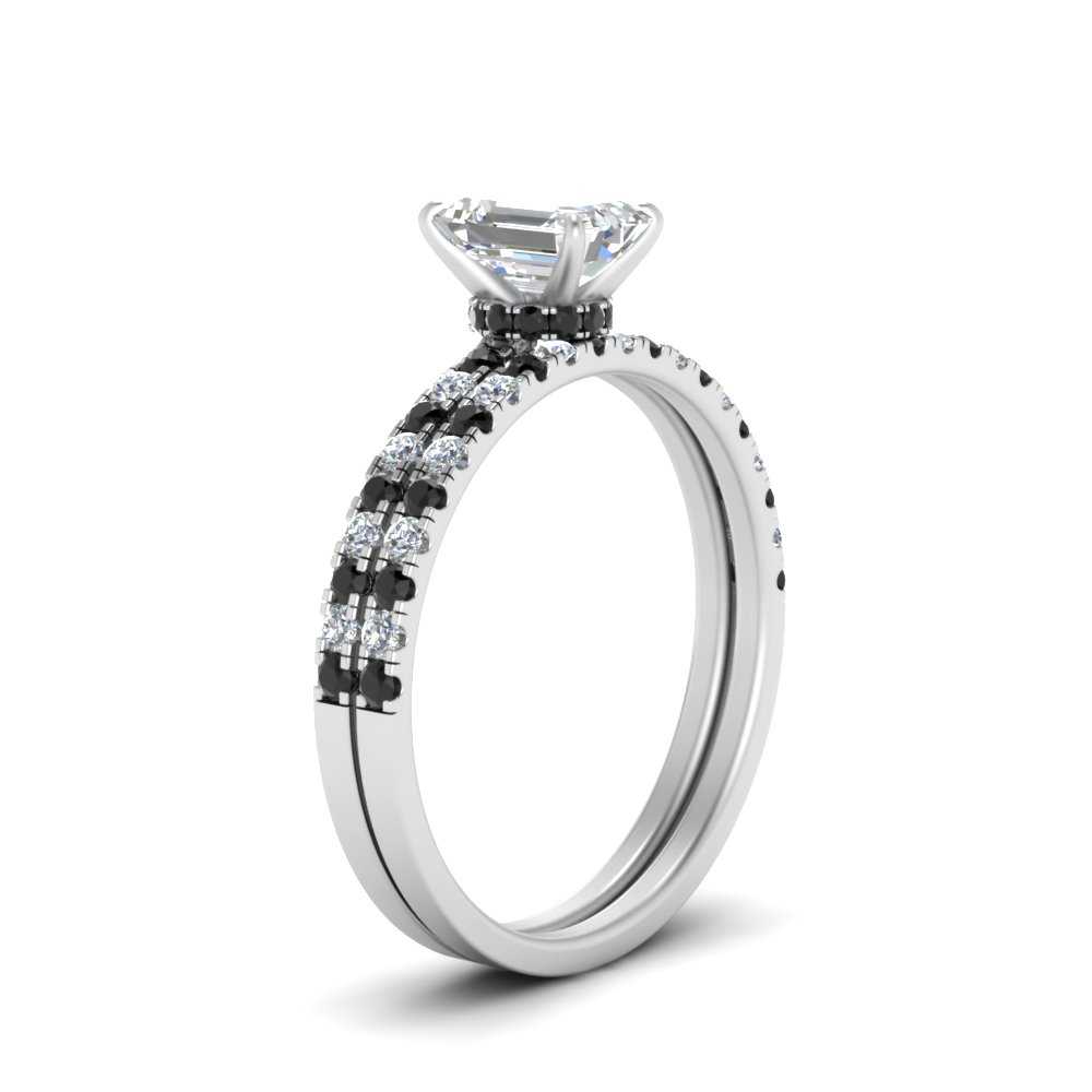 hidden-halo-half-way-emerald-cut-wedding-ring-set-with-black-diamond-in-FD9168EMGBLACKANGLE3-NL-WG