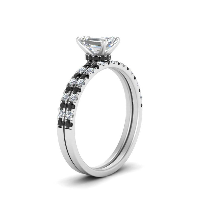 hidden-halo-half-way-emerald-cut-wedding-ring-set-with-black-diamond-in-FD9168EMGBLACKANGLE3-NL-WG