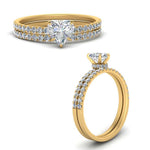 Load image into Gallery viewer, hidden-halo-half-way-heart-shaped-diamond-wedding-ring-set-in-FD9168HTANGLE3-NL-YG
