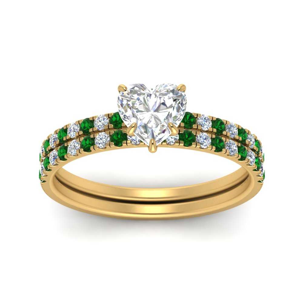 hidden-halo-half-way-heart-shaped-diamond-wedding-ring-set-with-emerald-in-FD9168HTGEMGRANGLE3-NL-YG