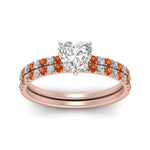Load image into Gallery viewer, hidden-halo-half-way-heart-shaped-diamond-wedding-ring-set-with-orange-sapphire-in-FD9168HTGSAORANGLE3-NL-RG
