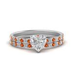 Load image into Gallery viewer, hidden-halo-half-way-heart-shaped-diamond-wedding-ring-set-with-orange-sapphire-in-FD9168HTGSAORANGLE3-NL-WG
