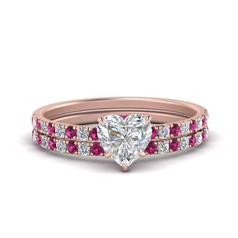 hidden-halo-half-way-heart-shaped-diamond-wedding-ring-set-with-pink-sapphire-in-FD9168HTGSADRPIANGLE3-NL-RG